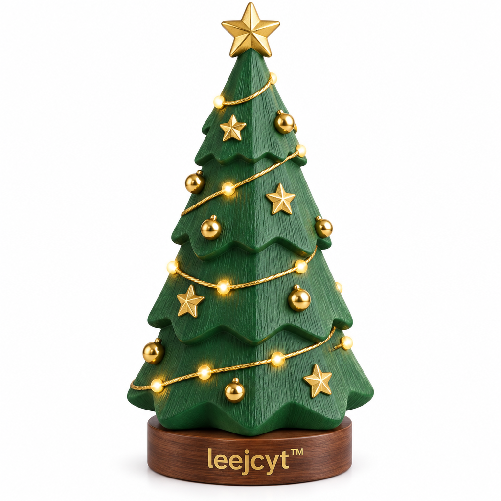 Light-Up Christmas Tree Figurine