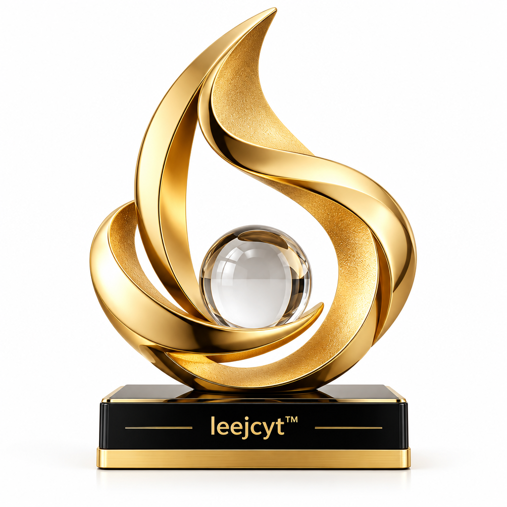Golden Flame Crystal Sculpture Decor