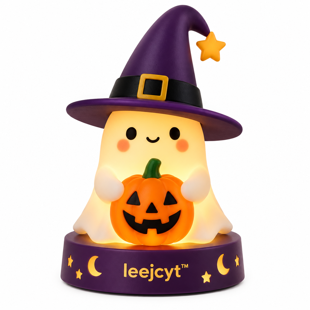 Light-Up Halloween Ghost Figurine