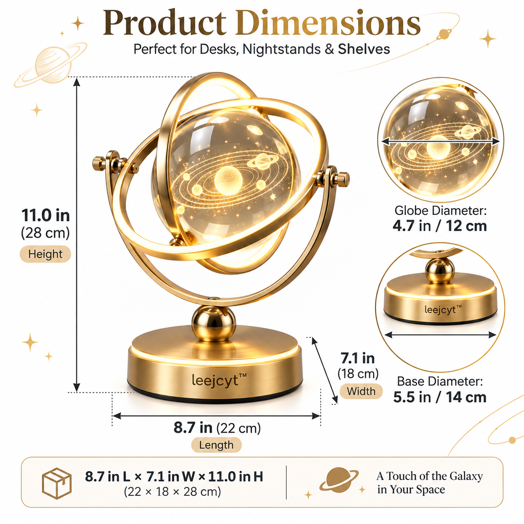 Light-Up Galaxy Orb Decor