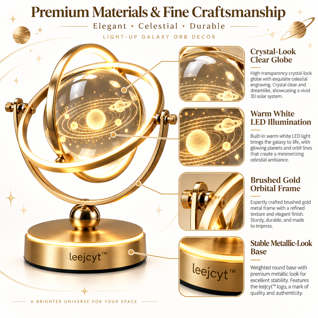 Light-Up Galaxy Orb Decor